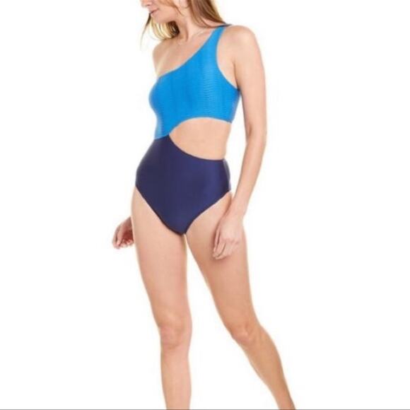 NWT Splendid Asymmetrical One Piece Swimsuit - Picture 2 of 7